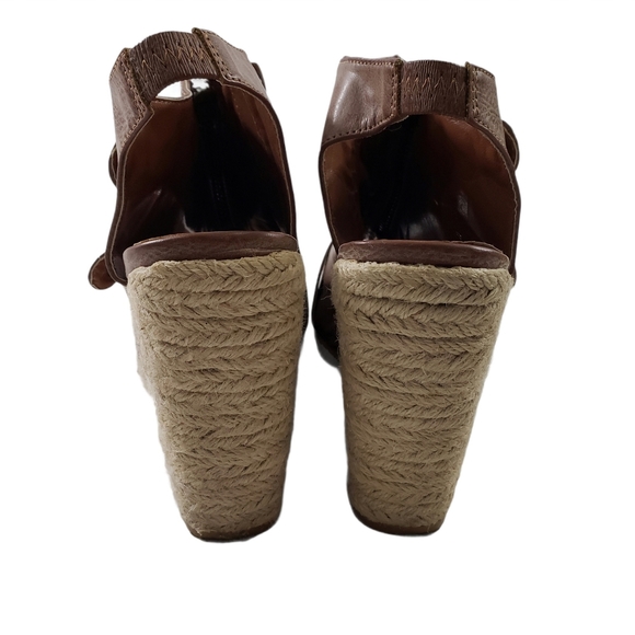 Miss Me Suki Buckle Zip Open Toe Espadrille Wedges - Picture 6 of 14